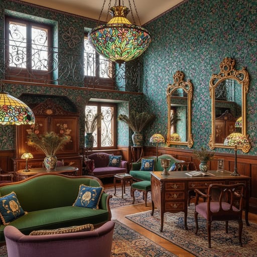 Art Nouveau Salon — Belle Epoque Romance