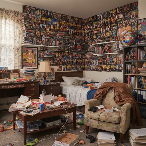 Jake's Apartment — Die Hard Bachelor Pad