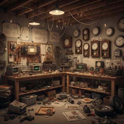 Back to the Future Garage — Time Machine Workshop