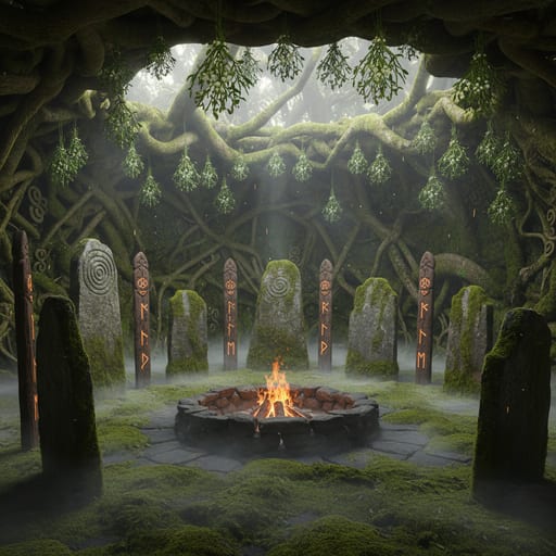Celtic Druid Grove — Sacred Oak Circle