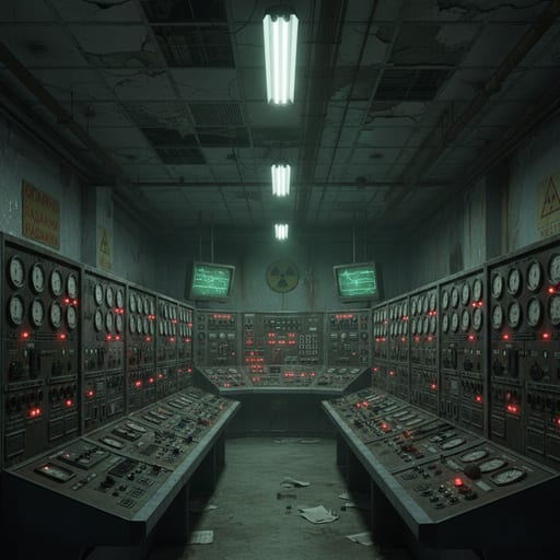 Chernobyl Control Room — Reactor 4 Control Panel