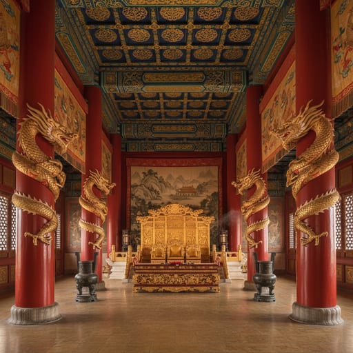 Chinese Imperial Palace — Forbidden City Throne