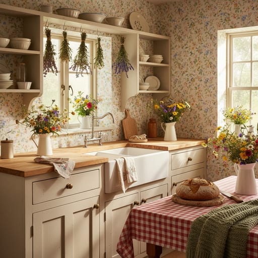 Cottagecore Cozy — Pastoral Country Kitchen