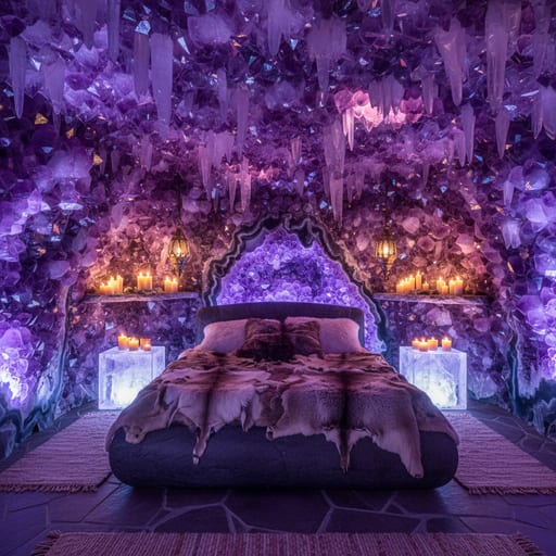 Crystal Cave Home — Amethyst Crystal Dwelling