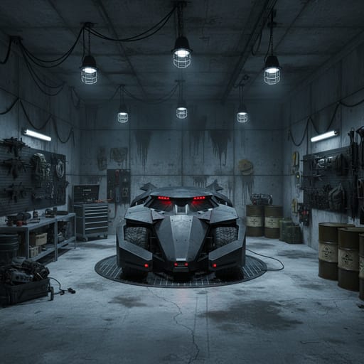 Batmobile Garage — Tumbler bay