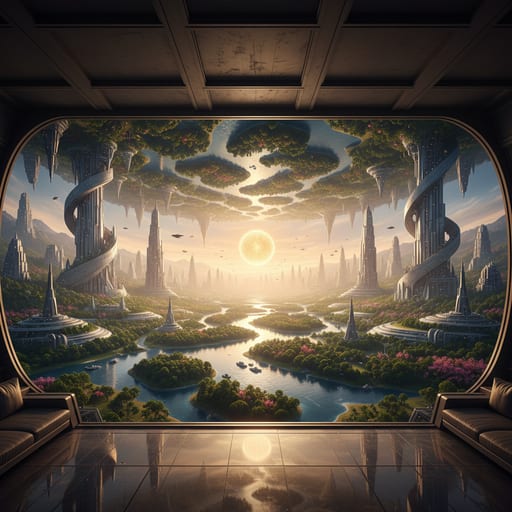 Dyson Sphere Habitat — Star-Powered Megacity