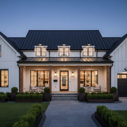 Modern Farmhouse Exterior — Board-and-Batten Charm