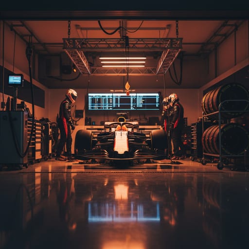 Pit Garage — Race-day bay