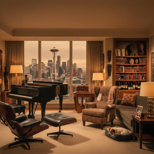 Frasier's Apartment — Seattle Skyline View