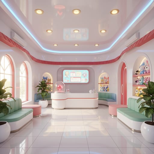 Pokemon Center Lobby — Cheerful Healing Lobby