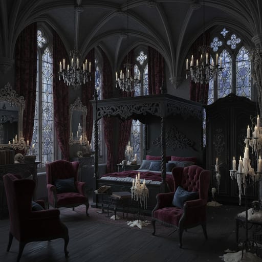 Gothic Romantic — Moonlit Melancholic Chamber
