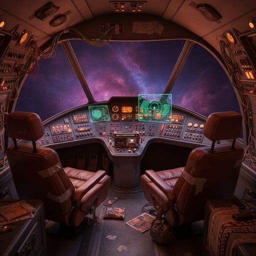 Guardians of the Galaxy Ship — Retro Space Ship