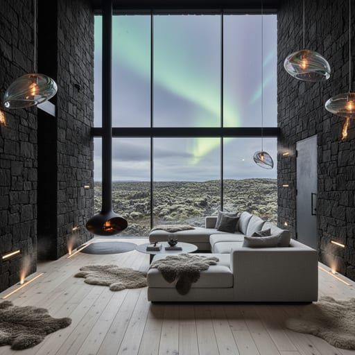 Icelandic Lava Retreat — Volcanic Modern