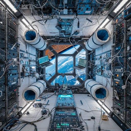 ISS Space Station — Zero Gravity Living