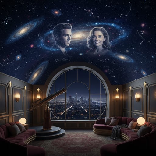 Griffith Observatory Room — Stars & City Lights