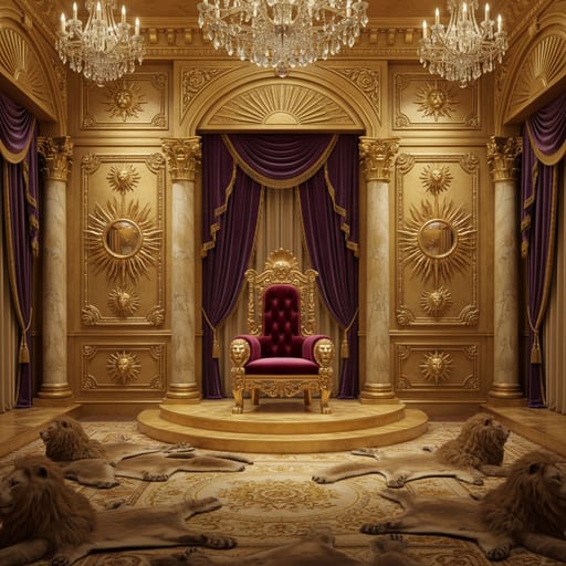 Leo Lion Throne Room — Royal Sun King Hall