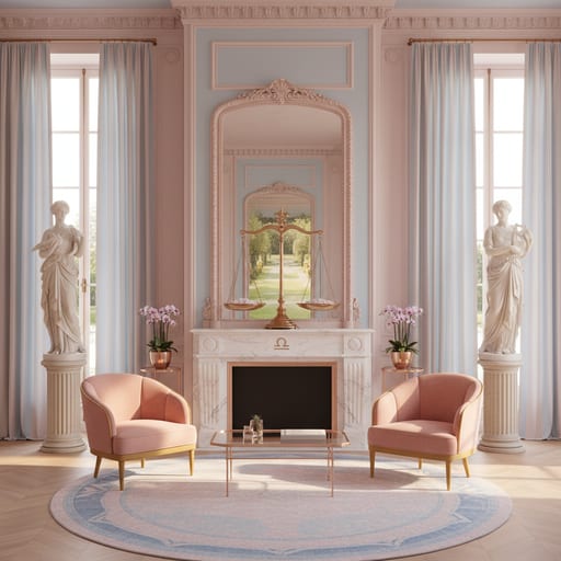 Libra Balance Room — Harmonious Venus Equilibrium