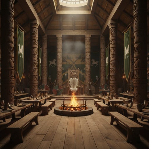 Rohan Golden Hall — Meduseld Throne
