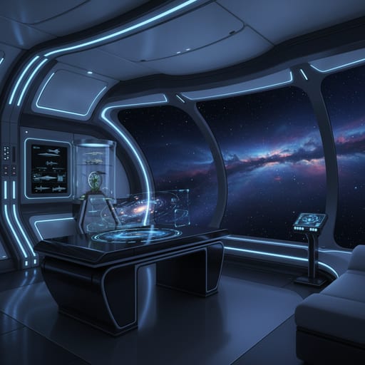 Mass Effect Normandy — Starship Captain Suite