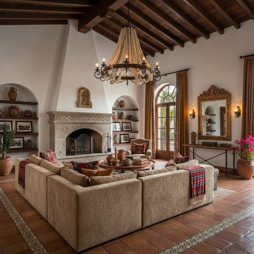Mexican Hacienda — Colonial Courtyard Home
