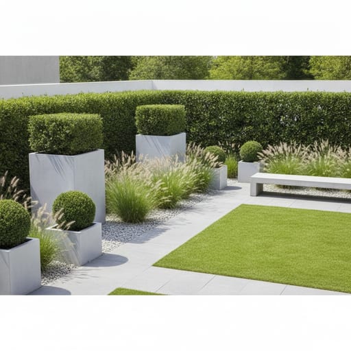 Modern Minimalist Garden — Clean & Green