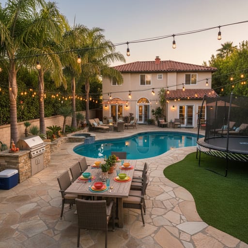 Dunphy Backyard — Pool & BBQ