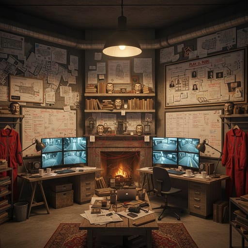 La Casa de Papel Hideout — Heist Planning Room