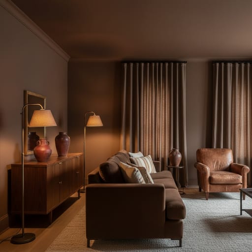 Chocolate Brown themed room