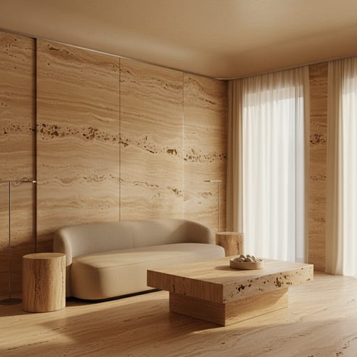 Travertine Warmth themed room