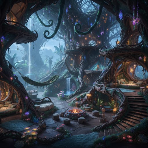 Pandora Hometree — Avatar Na'vi Dwelling