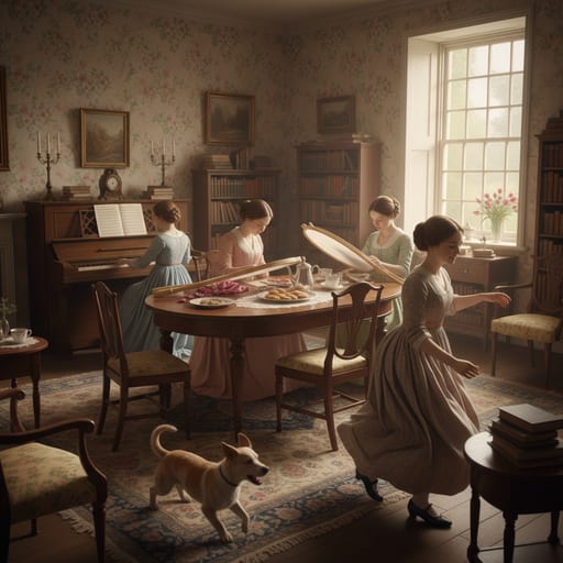 Bennet Family Parlor — Five Sisters Home