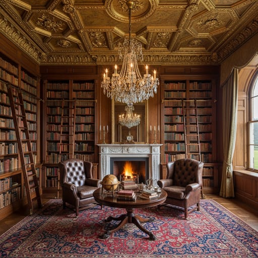 Pemberley Grand Library — Darcy Estate