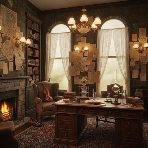 Sherlock Holmes Study — Victorian Detective Den