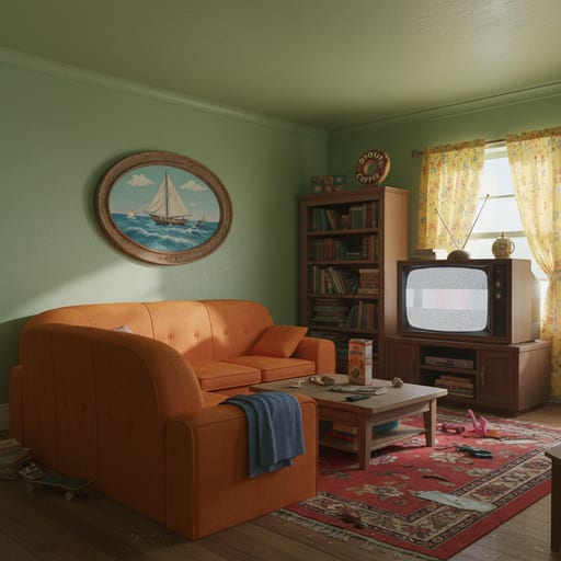 Simpsons Living Room — Springfield Home
