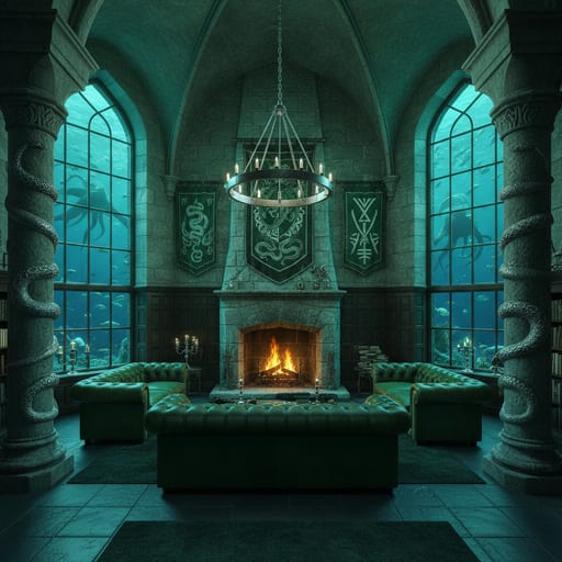 Slytherin Common Room — Ambition & Green