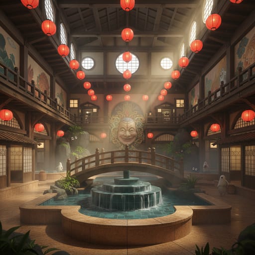 Spirited Away Bathhouse — Studio Ghibli Magic