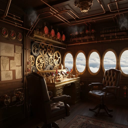 Steampunk Airship — Victorian Sky Ship