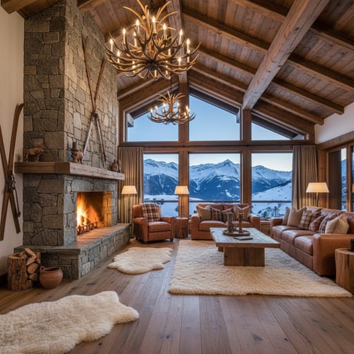 Swiss Alpine Chalet — Mountain Ski Lodge