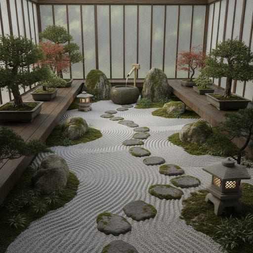 Japanese Zen Garden — Tranquil Stones