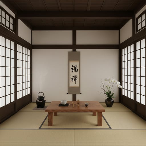 Zen Tea Room — Tatami Serenity
